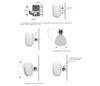 Bluetooth Amplifier + 12x6.5" Outdoor Wall Speakers Cafe 176C+6xWTP660WHT 