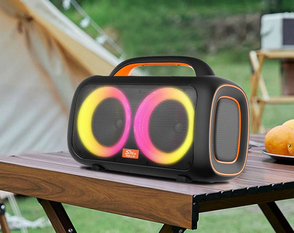 SING-E Portable Bluetooth Karaoke Speaker with Twin Wired Microphones ZQS-L19