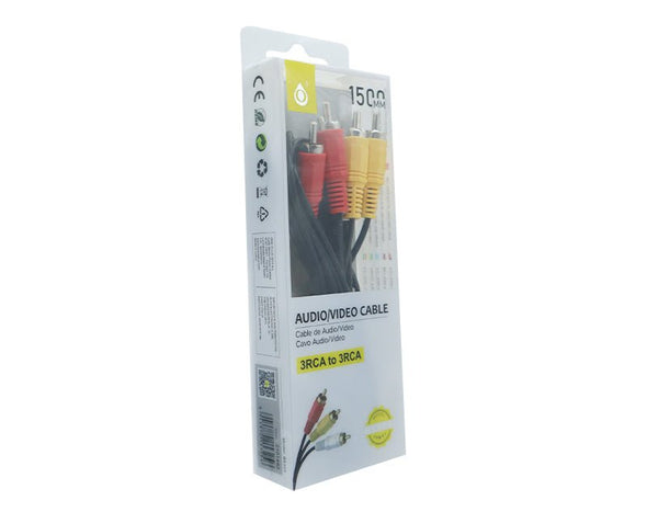 3RCA to 3RCA AV Audio Video Cable 1.5m/7.5m 3RCA 