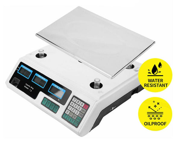 Electronic LCD Digital Kitchen Scale Commercial Cafe Restaurant 40KG Max. KITSCALE 