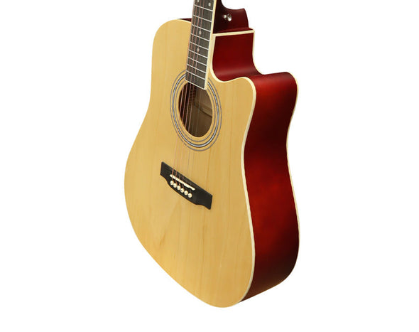 41" Acoustic Guitar Cutaway Linden Steel String AG645