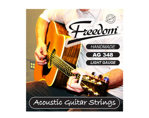 Freedom 10 Pack Acoustic Guitar Strings - Light Gauge AG348 