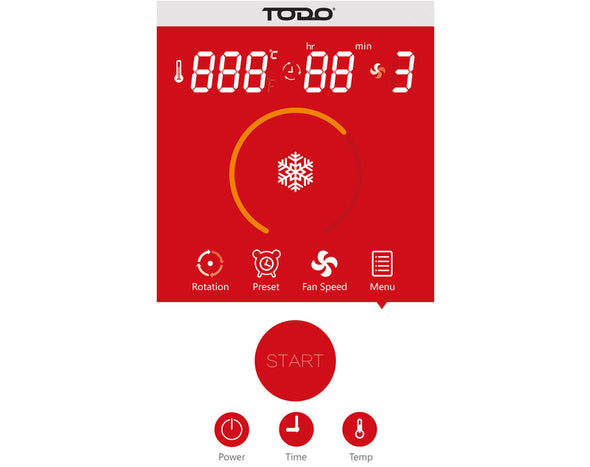 TODO Smart Air Fryer 10L Metal Non Stick 1400W WiFi Safety Lock Lid