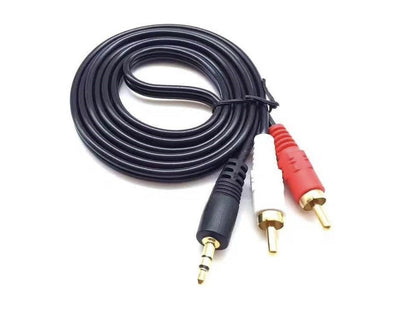 3.5mm To 2RCA Audio Cable 1.5m Black B5323 