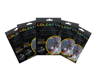 Freedom 5 Pack Coloured Acoustic Guitar Strings