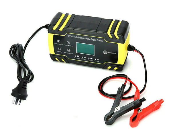 12V / 24V 8A Smart Car Battery Charger LCD Automatic Repair 4WD Boat Caravan Truck 