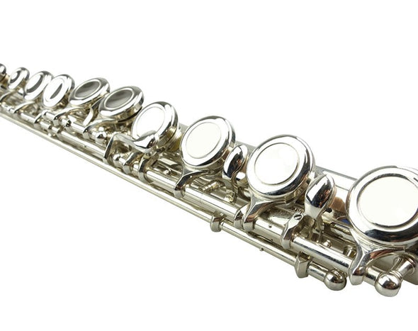 16-Key C Flute Nickel Plated Student Beginner Hard Case 1910FL 