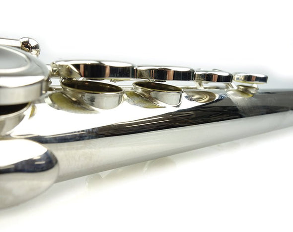 16-Key C Flute Nickel Plated Student Beginner Hard Case 1910FL 