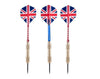 3 pcs Sports English Flights 3 Brass Darts Set Gold Colour PA075-1101 