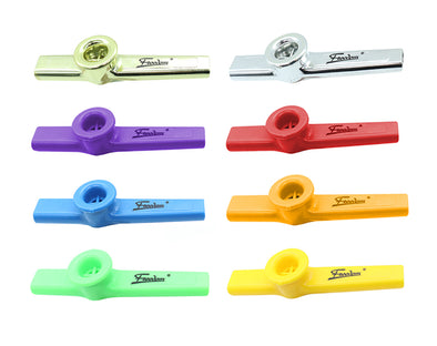 Freedom Pack of 10 Kazoo Whistle Mouth Flute Kids Party Sound Effect Busking Performer Mixed Colours KA1