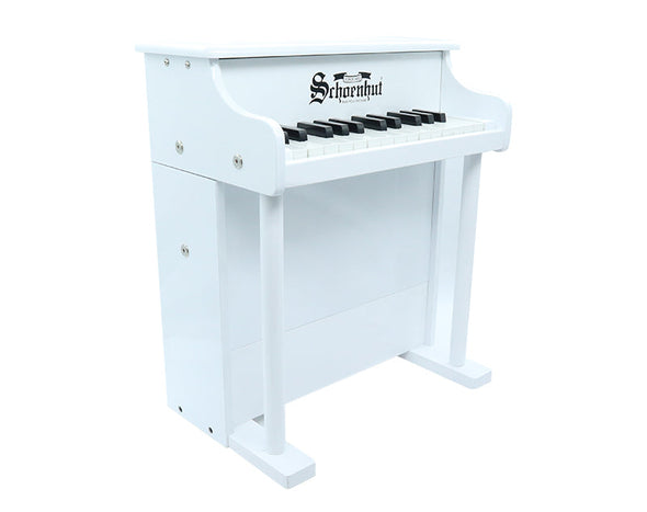 Schoenhut Elite Spinet Kids Toy Wooden Piano 25 Key S876 White