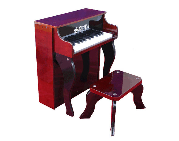 Schoenhut Elite Spinet Kids Toy Wooden Piano 25 Key S876 Red