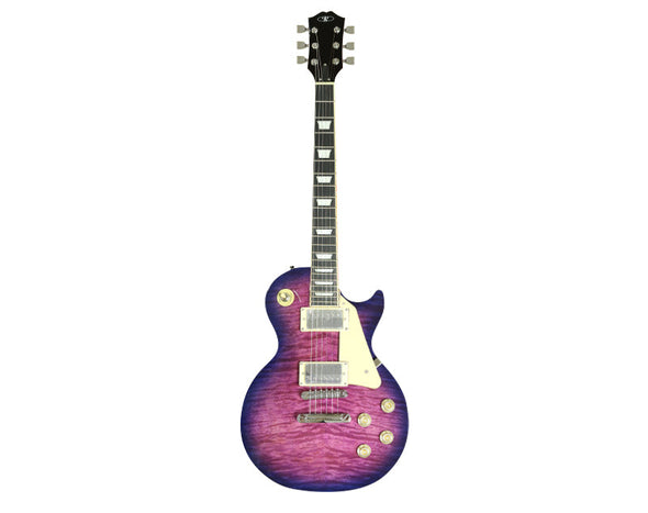 Freedom Full Size Electric Guitar 6 String Mahogany Purple LPPUR 