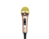 Mini Wired Dynamic Microphone w/Stand Karaoke Podcast 3.5mm Jack MG308 Rose Gold