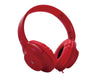 Foldable Wired Headphones 3.5mm Jack Microphone 1.2m NC3209 Red