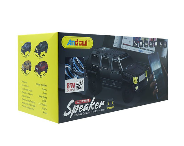 Andowl Portable Wireless Bluetooth Speaker Truck Built-In Battery Q-YX1869 