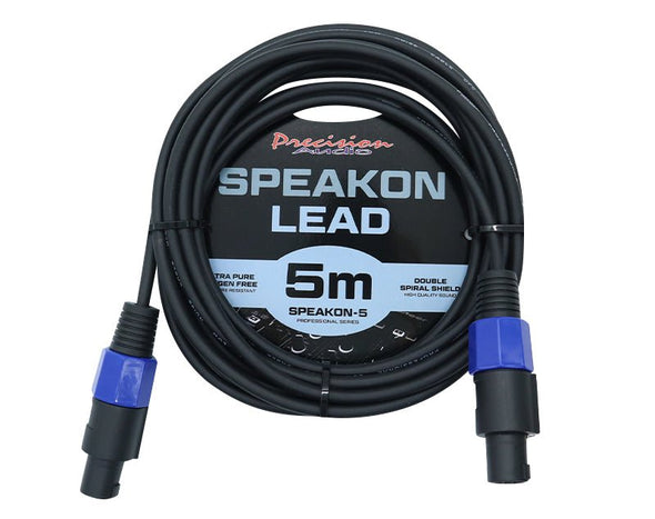 5m Speakon to Speakon Cable Amp Mixer Speaker SPEAKON5 