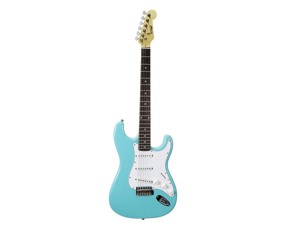 Full Size Electric Guitar 6 String Strat Style Light Blue ST3-MBL-HM 