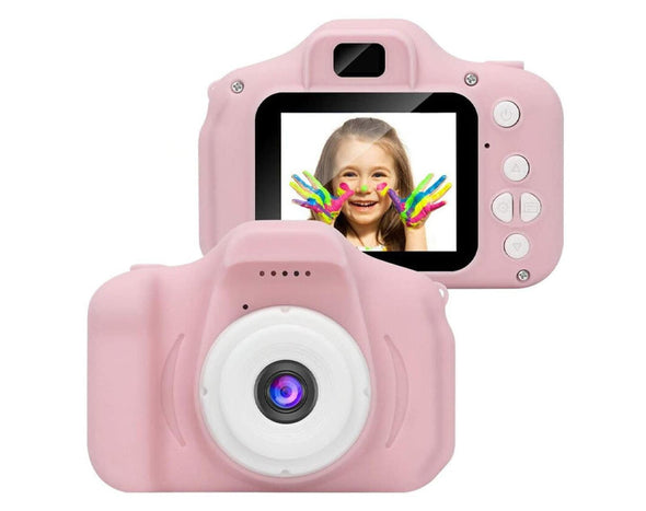 Kids Digital Camera 2" HD LED Screen Built-In Mic 1080P CAMERA MistyRose
