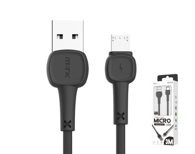 Moveteck Micro-USB to USB Data Cable 3m TB1248 Black