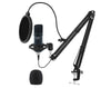 Precision Audio USB Recording Mic Kit Podcast Microphone Shock Mount Boom Arm Pop Filter USBMIC1KIT 