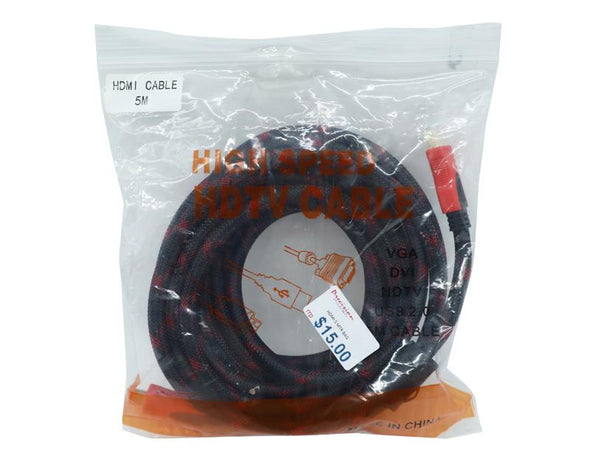 HDMI Cable 5M High Speed HDMI- in bag