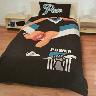 Adelaide Power Football Club - Single Bed Quilt Cover Set 56905